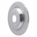 R1 16-18 Ford Focus Front & Rear Drilled & Slotted Silver Brake Rotor Set