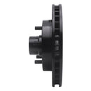 R1 1992-2002 Chevrolet Tahoe Front Right Drilled & Slotted Black Brake Rotor