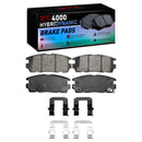 DFC 10-17 Chevrolet Equinox Front & Rear Geospec Rotors w/4000 HybriDynamic Brake Pads w/Hardware