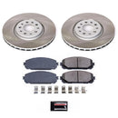 Power Stop 16-22 Jeep Cherokee Front and Rear Semi-Coated Rotor Kit