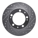 R1 87-89 Porsche 944 Front & Rear Drilled & Slotted Silver Brake Rotor Set