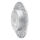 R1 98-24 Audi Tt Rear Left Drilled & Slotted Geo-Carbon Rotor