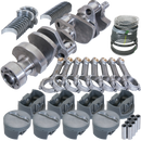 Eagle Chevy LT1350 1Pc 3.750in Crank 5.700in I-Beam Rods -5cc 4.040in Pistons Rotating Assembly