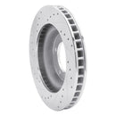 R1 67-70 Chevrolet Impala Front Right Drilled & Slotted Silver Brake Rotor