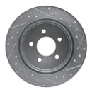 R1 91-95 Ford Crown Victoria Rear Drilled & Slotted Silver Brake Rotor Set