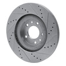 R1 04-11 Mazda RX-8 Front & Rear Drilled & Slotted Silver Brake Rotor Set