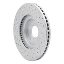 R1 03-05 Nissan Murano Front Right Drilled & Slotted Geo-Carbon Rotor