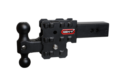 Gen-Y Phantom-X 2.5in Solid Shank 2.5in Drop 1.6K TW 16K Hitch w/GH-051 (No Flat Towing)