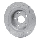 R1 05-17 Honda Accord Front & Rear Drilled & Slotted Silver Brake Rotor Set