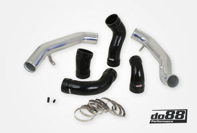 do88 Volvo S60 V60 XC60 V70 XC70 S80 3.0L T6 Pressure Pipes w/Black Hoses