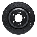 R1 19-22 Hyundai Veloster N Front & Rear Drilled & Slotted Black Brake Rotor Set