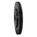 R1 08-11 Nissan Pathfinder Front Right Drilled & Slotted Black Brake Rotor