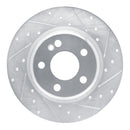 R1 15-21 Mercedes-Benz C200 (Mexico) Rear Right Drilled & Slotted Silver Brake Rotor