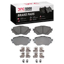 DFC 14-18 Mazda 3 Front & Rear Geospec Rotors with 5000 Advanced Brake Pads w/Hardware