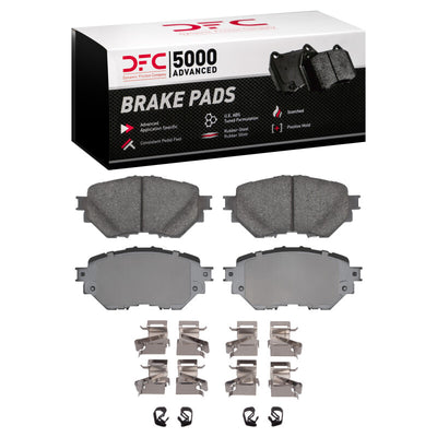 DFC 14-18 Mazda 3 Sport Front Drilled & Slotted Geoperformance Rotors 5000 Advanced Pads w/Hardware