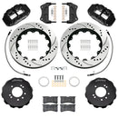 Wilwood 99-02 Nissan Skyline Superlite 6R Front BBK w/ 14.00in D/S Rotors & Flexlines - Black