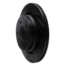 R1 95-02 BMW Z3 Right Rear Drilled & Slotted Black Brake Rotor