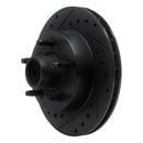 R1 83-94 Ford Ranger (USA/Canada) Front Left Drilled & Slotted Black Brake Rotor