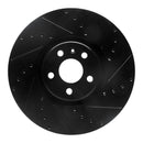 R1 16-26 Polestar Polestar 2 Front Right Drilled & Slotted Black Brake Rotor