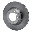 R1 07-16 Porsche Panamera Right Rear Drilled & Slotted Silver Brake Rotor