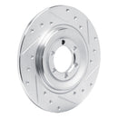 R1 75-79 Alfa Romeo ALFETTA Rear Right Drilled & Slotted Silver Brake Rotor