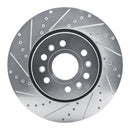 R1 21-25 Jeep Grand Wagoneer Front & Rear Drilled & Slotted Silver Brake Rotor Set