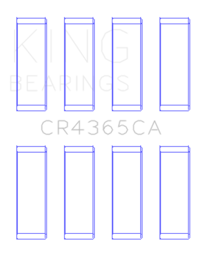 King Engine Bearings Ford ZETec S/Ecoboost1.6 (Size +0.50mm) Connecting Rod Bearing Set