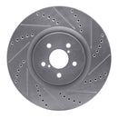 R1 17-25 Subaru BRZ Front & Rear Drilled & Slotted Silver Brake Rotor Set
