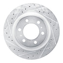 R1 22-25 Lexus LX600 Front & Rear Drilled & Slotted Silver Brake Rotor Set