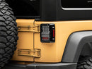 Raxiom 07-18 Jeep Wrangler JK Axial Series Lux LED Tail Lights- Black Housing (Clear Lens)