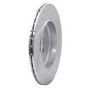 R1 10-13 Land Rover Range Rover Sport Rear Left Drilled & Slotted Silver Brake Rotor