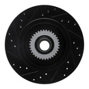 R1 91-96 Buick Roadmaster Front Right Drilled & Slotted Black Brake Rotor