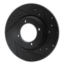 R1 74-84 Ford COURIER (USA/Canada) Front Right Drilled & Slotted Black Brake Rotor