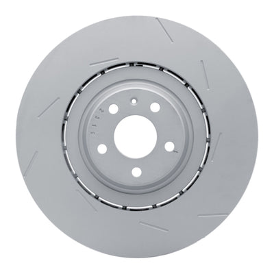 DFC 17-18 Porsche Macan Right Front Slotted Hi-Carbon Alloy Geomet Coated Rotor