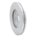 R1 20-25 Jaguar E-Pace Front Left Drilled & Slotted Silver Brake Rotor