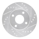 R1 00-15 Ford Ecosport (Mexico) Front Right Drilled & Slotted Silver Brake Rotor