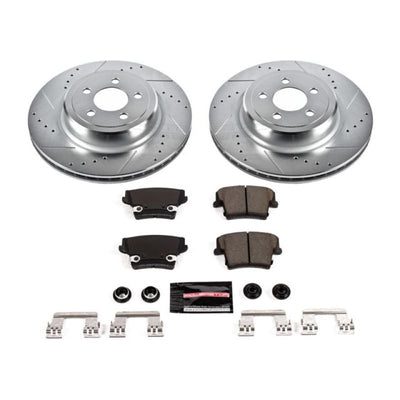 Power Stop 06-14 Dodge Charger Rear Z23 Evolution Sport Brake Kit w/Calipers
