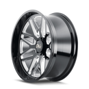Cali Off-Road 9115 Invader 26x14 / 8x165.1 BP / -76mm Offset / 125.2mm Hub Gloss Black Milled Wheel