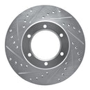 R1 1986-95 Toyota Pickup Front Drill & Slot Silver Rotors