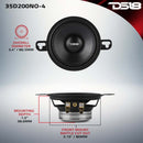 DS18 3.5in 100 Watts RMS 4 ohm Neodymium Full Range OEM Fitment Dashboard Loudspeakers