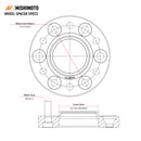 Mishimoto Wheel Spacers - 5x120 - 64.1 CB - M14 x1.5 - 10mm - BK