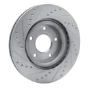 R1 07-24 Chrysler 200 Front Drilled & Slotted Silver Brake Rotor Set