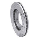 R1 98-15 Nissan NP300 (Mexico) Front Right Drilled & Slotted Silver Brake Rotor