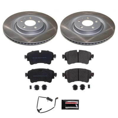 Power Stop 17-18 Audi A4 Front and Rear Semi-Coated Rotor Kit