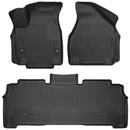 Husky Liners 17-25 Chrysler Pacifica Touring WeatherBeater Front & 2nd Row Floor Liners - Black