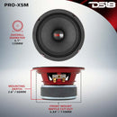 DS18 5.25in 150 Watts RMS 4 ohm Mid-Range Loudspeaker