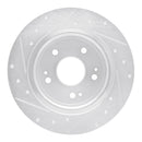 R1 18-22 Honda Accord Front & Rear Drilled & Slotted Silver Brake Rotor Set