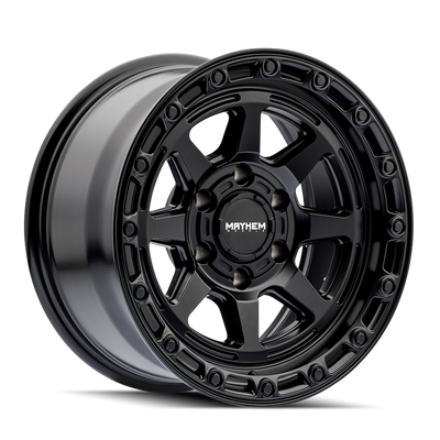 Mayhem 8306 Ridgeline 17x8.5 / 6x139.7 BP / 6mm Offset / 106.1mm Hub Satin Black Wheel