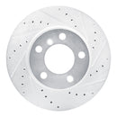 R1 12-20 BMW 118i (Mexico) Front Right Drilled & Slotted Silver Brake Rotor