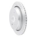 R1 13-19 Cadillac XTS Rear Right Drilled & Slotted Silver Brake Rotor